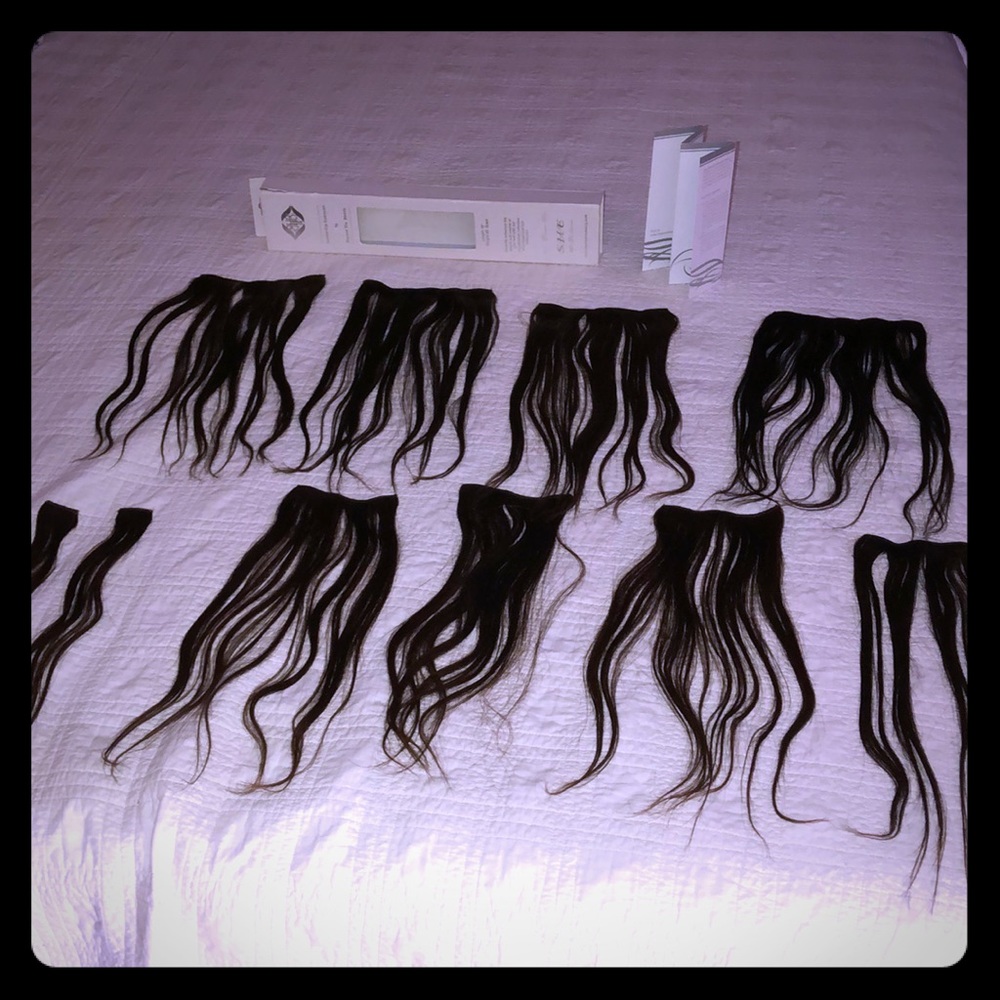 100% human hair. Clip ins.